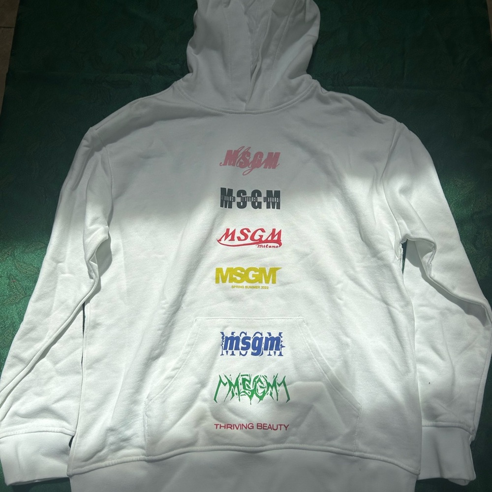 MSGM White Hoodie